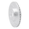 R1 16-22 Chevrolet SPARK (USA/Canada) Front Right Drilled & Slotted Silver Brake Rotor