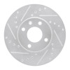 R1 16-22 Chevrolet SPARK (USA/Canada) Front Left Drilled & Slotted Silver Brake Rotor