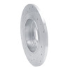 R1 16-25 Buick Regal TOURX Rear Right Drilled & Slotted Silver Brake Rotor