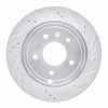 R1 07-15 Chevrolet CAPTIVA Rear Right Drilled & Slotted Silver Brake Rotor