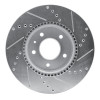 R1 07-15 Chevrolet CAPTIVA Front Left Drilled & Slotted Silver Brake Rotor