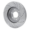 R1 06-09 Chevrolet TRAILBlazer Front Left Drilled & Slotted Silver Brake Rotor