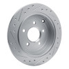 R1 01-07 Buick Rendezvous Rear Right Drilled & Slotted Silver Brake Rotor
