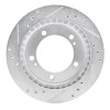 R1 99-04 Chevrolet Tracker Front Right Drilled & Slotted Silver Brake Rotor
