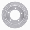 R1 91-98 Chevrolet Tracker Front Right Drilled & Slotted Silver Brake Rotor