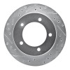 R1 91-98 Chevrolet Tracker Front Left Drilled & Slotted Silver Brake Rotor