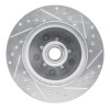 R1 85-92 Chevrolet Camaro Front Left Drilled & Slotted Silver Brake Rotor