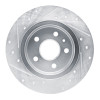 R1 16-23 Chevrolet BOLT EV Rear Right Drilled & Slotted Silver Brake Rotor