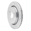 R1 14-19 Chevrolet Corvette Rear Right Drilled & Slotted Silver Brake Rotor