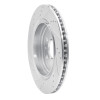 R1 14-19 Chevrolet Corvette Rear Right Drilled & Slotted Silver Brake Rotor