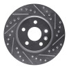 R1 11-23 Chevrolet CRUZE (Mexico) Front Right Drilled & Slotted Silver Brake Rotor