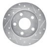 R1 04-16 Buick ALLURE Rear Right Drilled & Slotted Silver Brake Rotor