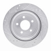 R1 08-10 Chevrolet COBALT Rear Right Drilled & Slotted Silver Brake Rotor