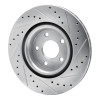 R1 07-10 Chevrolet COBALT Front Left Drilled & Slotted Silver Brake Rotor