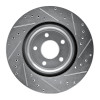 R1 07-10 Chevrolet COBALT Front Left Drilled & Slotted Silver Brake Rotor