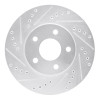 R1 07-10 Chevrolet COBALT Front Left Drilled & Slotted Silver Brake Rotor EDZ-47036L