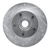 R1 05-05 Buick Park Avenue Front Left Drilled & Slotted Silver Brake Rotor