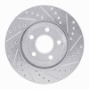 R1 05-05 Buick Park Avenue Front Left Drilled & Slotted Silver Brake Rotor