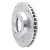 R1 67-70 Chevrolet BEL AIR Front Left Drilled & Slotted Silver Brake Rotor
