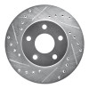 R1 85-91 Buick SKYHAWK Front Left Drilled & Slotted Silver Brake Rotor
