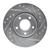 R1 85-91 Buick SKYHAWK Front Left Drilled & Slotted Silver Brake Rotor