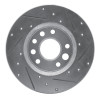 R1 82-82 Buick SKYHAWK Front Left Drilled & Slotted Silver Brake Rotor