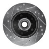 R1 78-78 Buick CENTURY Front Left Drilled & Slotted Silver Brake Rotor