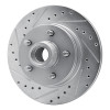 R1 77-78 Buick Riviera Front Left Drilled & Slotted Silver Brake Rotor