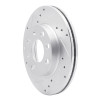 R1 88-20 Chevrolet BEAT (Mexico) Front Left Drilled & Slotted Silver Brake Rotor