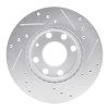 R1 88-20 Chevrolet BEAT (Mexico) Front Left Drilled & Slotted Silver Brake Rotor