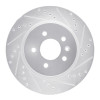 R1 16-20 Buick Regal Sportback Rear Right Drilled & Slotted Silver Brake Rotor