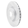 R1 04-11 Cadillac CTS Front Right Drilled & Slotted Silver Brake Rotor