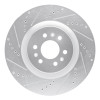 R1 04-11 Cadillac STS Front Left Drilled & Slotted Silver Brake Rotor