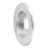 R1 86-92 Buick Reatta Rear Right Drilled & Slotted Silver Brake Rotor