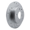 R1 20-25 Buick Encore GX Rear Right Drilled & Slotted Silver Brake Rotor