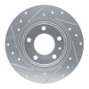 R1 20-25 Buick Encore GX Rear Right Drilled & Slotted Silver Brake Rotor