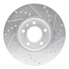 R1 11-25 Buick Encore GX Front Left Drilled & Slotted Silver Brake Rotor