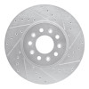 R1 16-21 Buick LaCrosse Front Right Drilled & Slotted Silver Brake Rotor