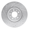 R1 16-21 Buick LaCrosse Front Right Drilled & Slotted Silver Brake Rotor