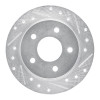 R1 88-94 Buick Regal Rear Right Drilled & Slotted Silver Brake Rotor