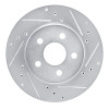 R1 82-82 Buick CENTURY Front Right Drilled & Slotted Silver Brake Rotor