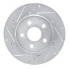 R1 82-82 Buick CENTURY Front Left Drilled & Slotted Silver Brake Rotor