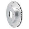 R1 83-96 Buick CENTURY Front Left Drilled & Slotted Silver Brake Rotor