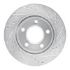 R1 83-96 Buick CENTURY Front Left Drilled & Slotted Silver Brake Rotor