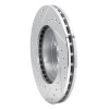 R1 80-89 Buick SKYLARK Front Right Drilled & Slotted Silver Brake Rotor