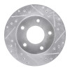 R1 77-80 Buick LeSabre Rear Right Drilled & Slotted Silver Brake Rotor