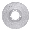 R1 96-06 Hummer H1 Front RightRear Right Drilled & Slotted Silver Brake Rotor