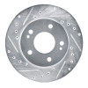 R1 90-90 Plymouth Laser Front Left Drilled & Slotted Silver Brake Rotor