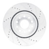 R1 22-25 Jeep Grand Cherokee Front Left Drilled & Slotted Silver Brake Rotor