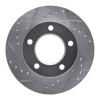 R1 76-86 Jeep SCRamBLER Front Left Drilled & Slotted Silver Brake Rotor